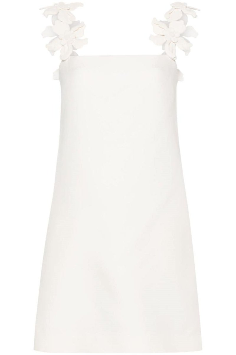 Roberta Flower Strap Mini Dress-ROVOLE