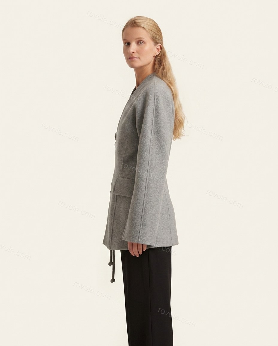 Gray Jacket, side and back studio view, by rovole.com