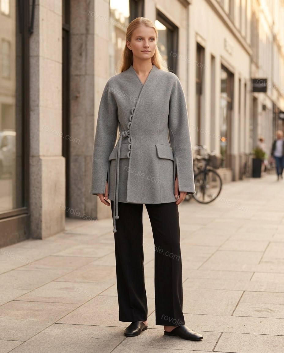 Gray Jacket, alternate use-case lifestyle view, by rovole.com