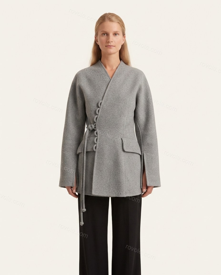 Gray Jacket, front studio view, by rovole.com