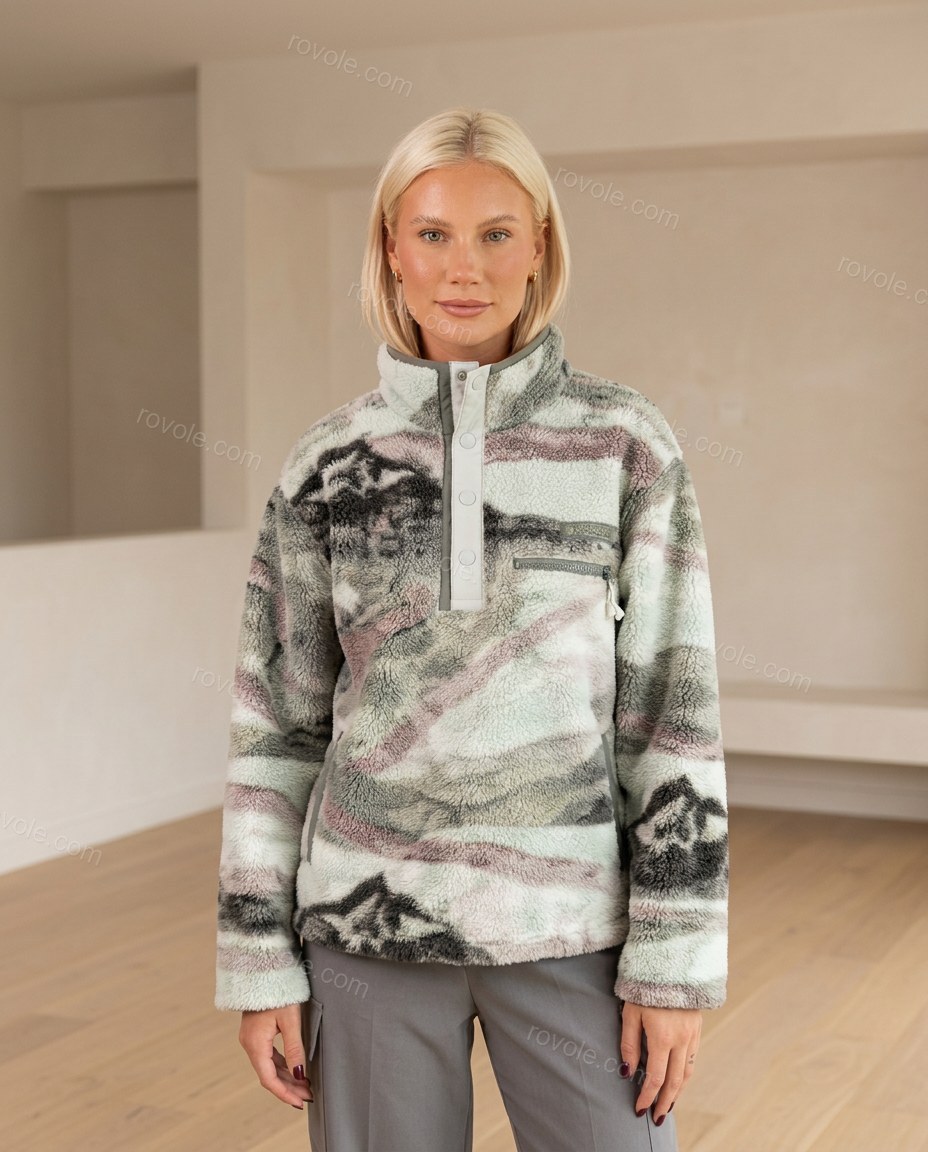Light Green Abstract Two-Piece Set, full-length hero view, by rovole.com