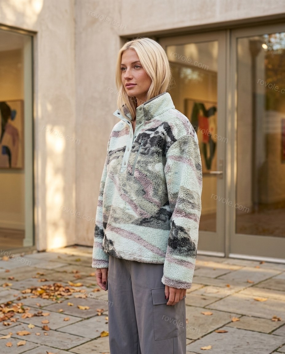 Light Green Abstract Two-Piece Set, alternate use-case lifestyle view, by rovole.com