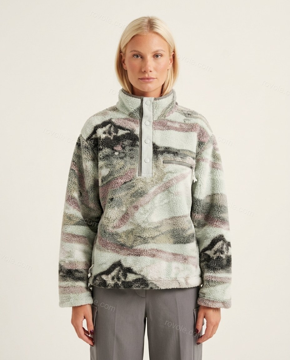 Light Green Abstract Two-Piece Set, front studio view, by rovole.com