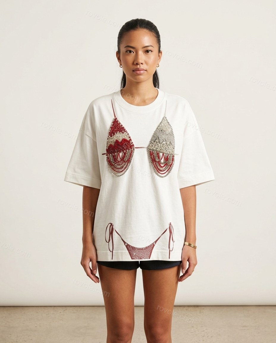 White Knit Ribbed Two-Piece Set, front studio view, by rovole.com