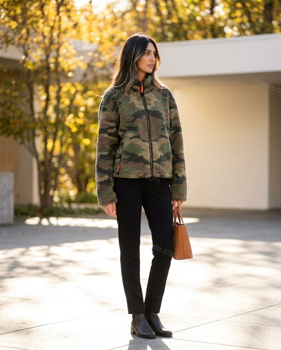 Green Jacket, three-quarter brand lifestyle view, by rovole.com