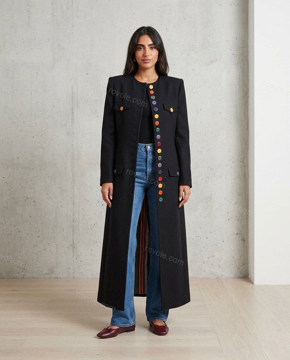 Black Coat, full-length hero view, by rovole.com