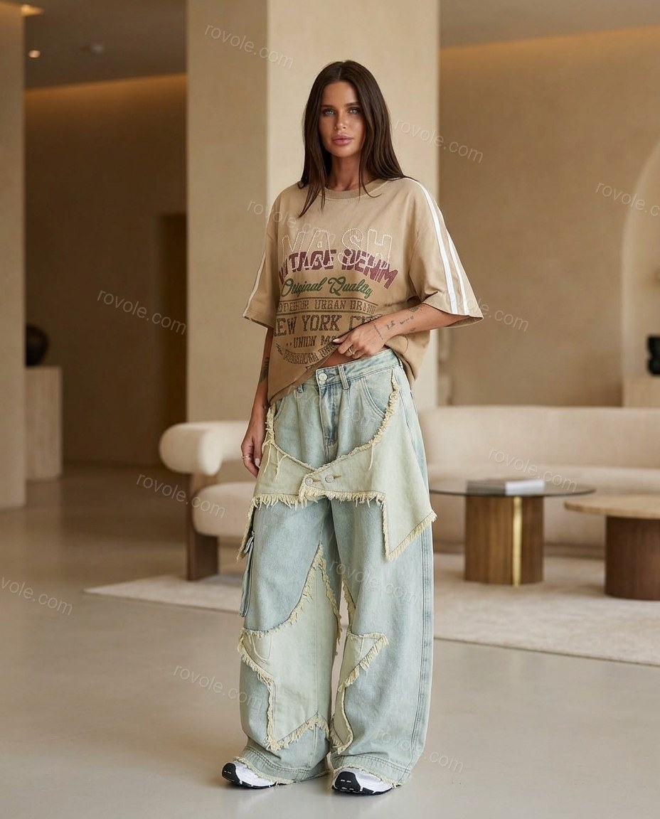 Light Blue Soft Embroidered Pant Set by Rovole