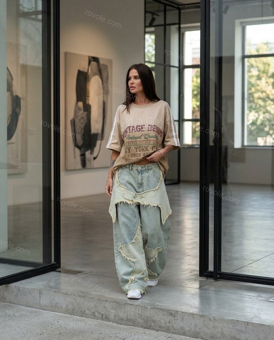 Light Blue Soft Embroidered Pant Set by Rovole