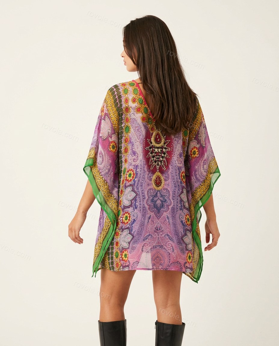 Lilac Refined Floral Mini Dress by Rovole