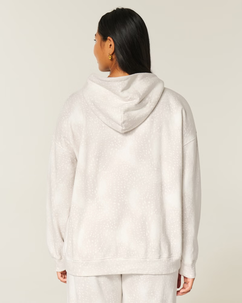 Oversized Doe Print Hoodie