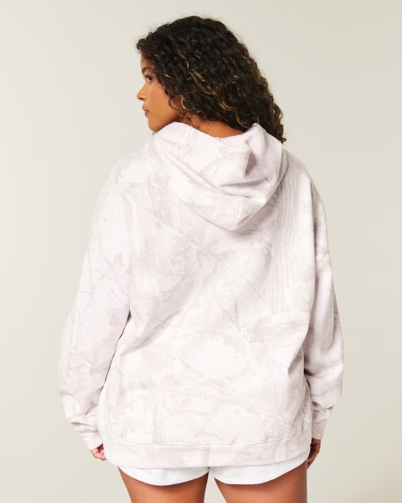 Oversized Doe Print Hoodie