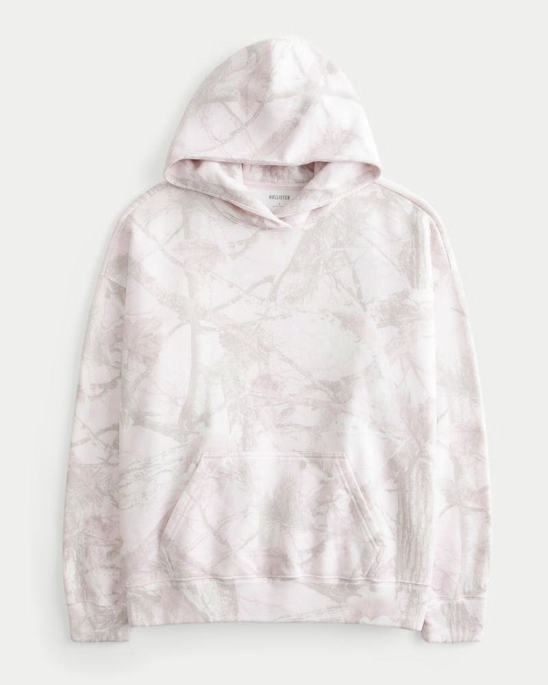 Oversized Doe Print Hoodie