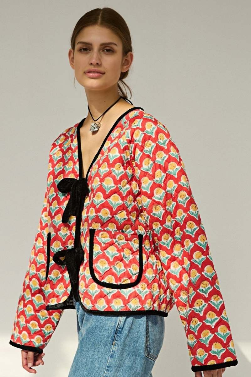 Suvanna Jacket - Blood Orange-ROVOLE