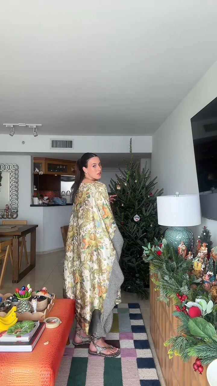 Resort Floral & Stripe Paneled Maxi Dress