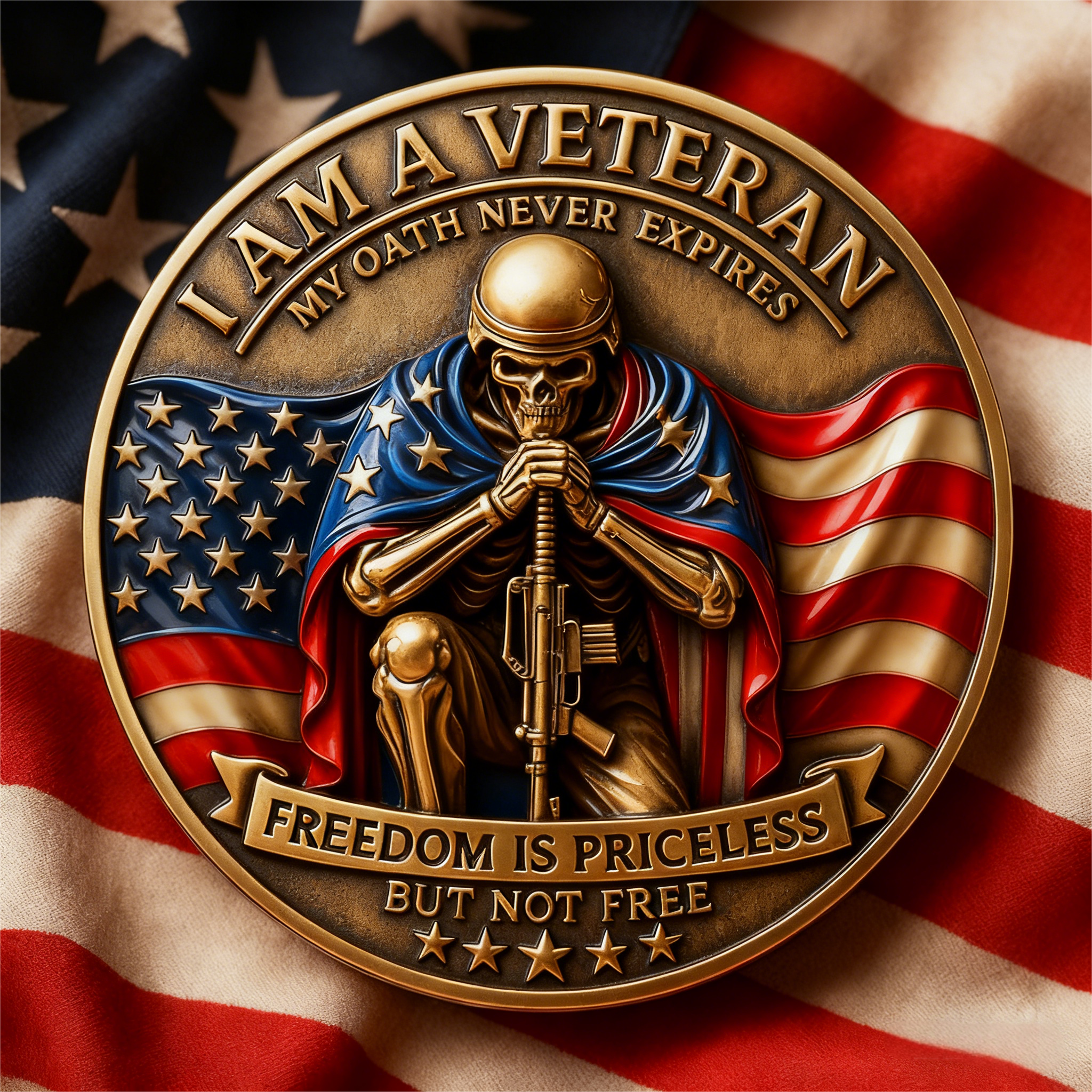 🏆Flash Sale 60% OFF🔥🇺🇸 "I Am a Veteran" Military Commemorative Coin