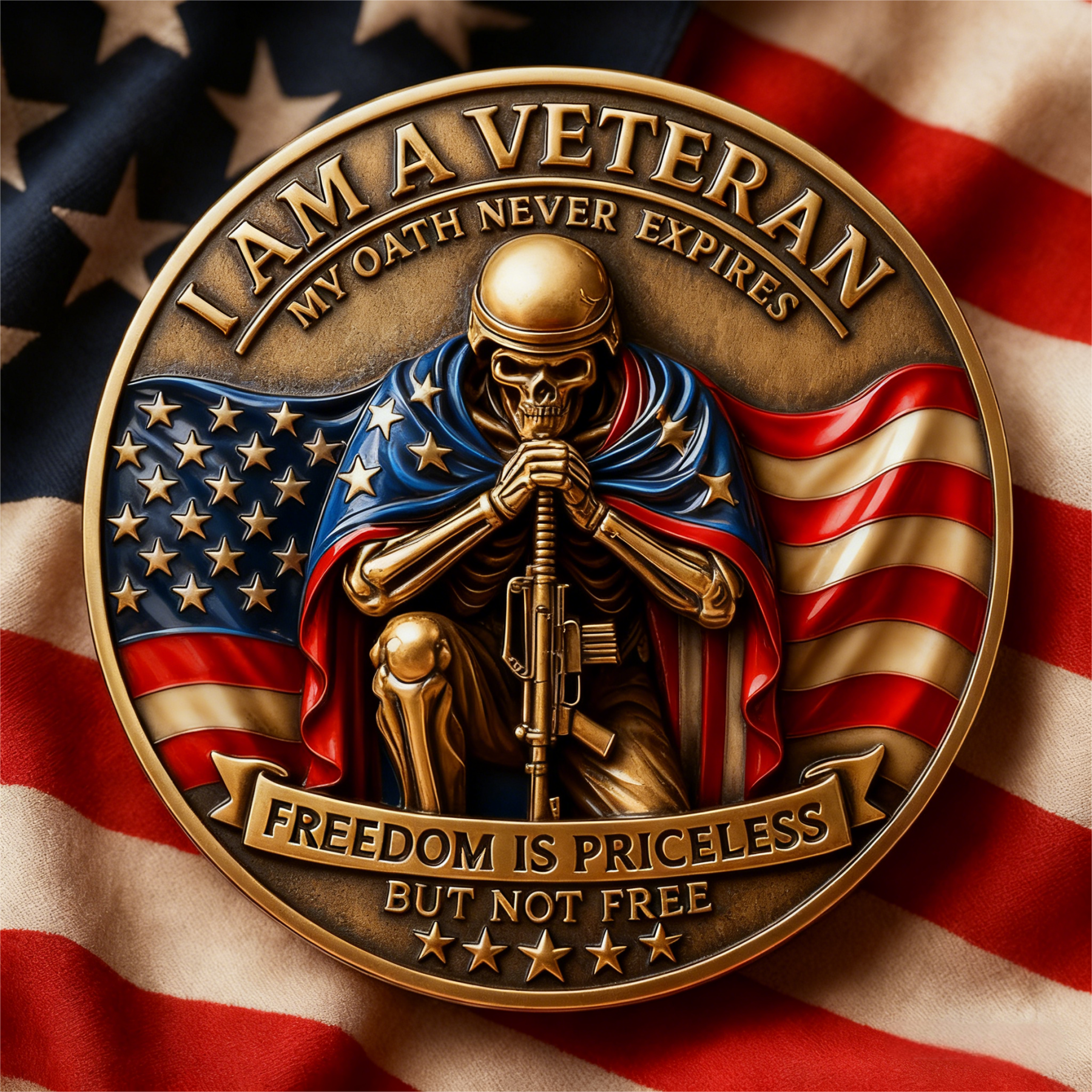 🏆Flash Sale 60% OFF🔥🇺🇸 "I Am a Veteran" Military Commemorative Coi