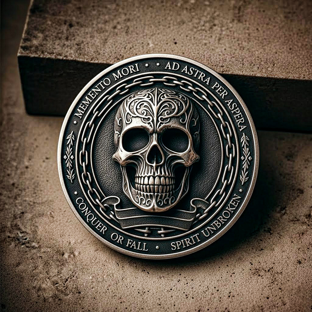Memento Mori & Ad Astra Challenge Coin