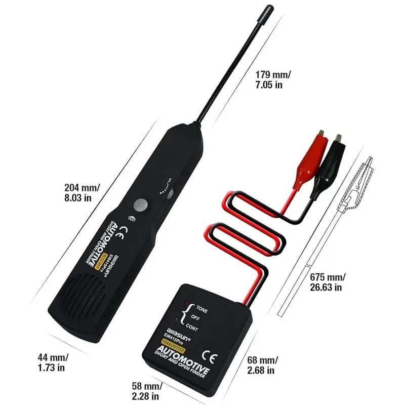 EM415Pro Automotive Electrical Open&Short Finder Circuit Tester,Tone Generator Cable Wire Breaker Fault Finder