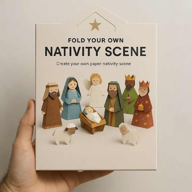 DIY Paper Nativity Scene