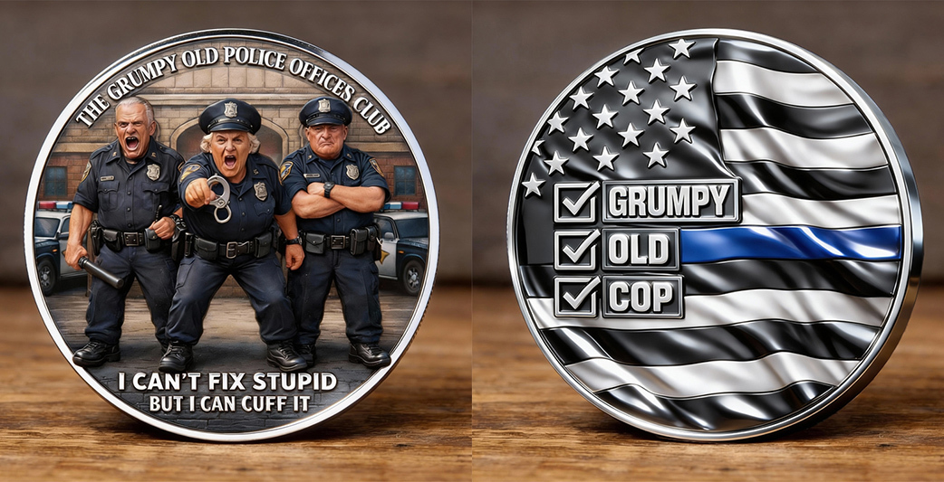 💙Flash Sale 60% OFF - The Grumpy Old Police Officer Club Coin