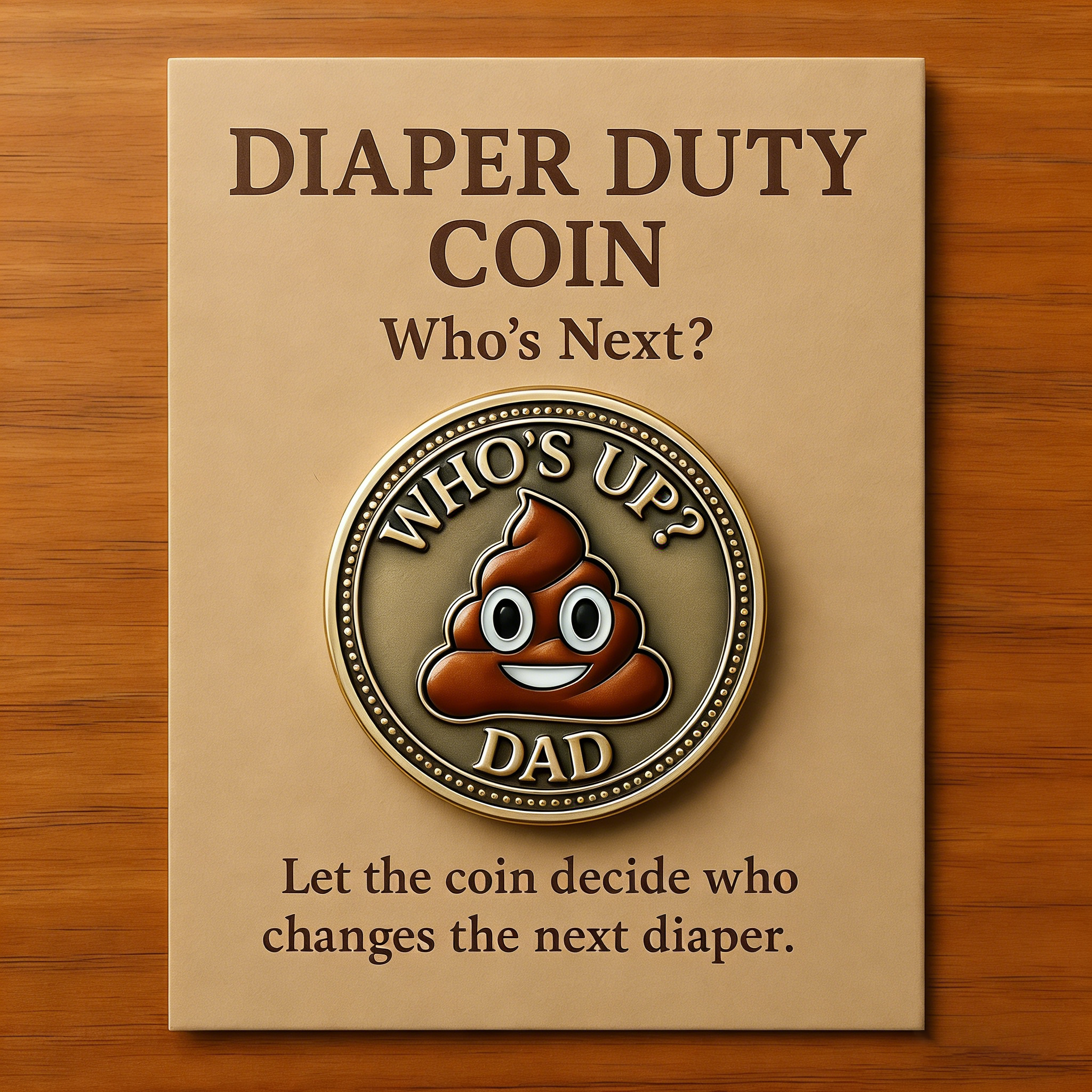 Diaper Duty Coin – “Who’s Up?”