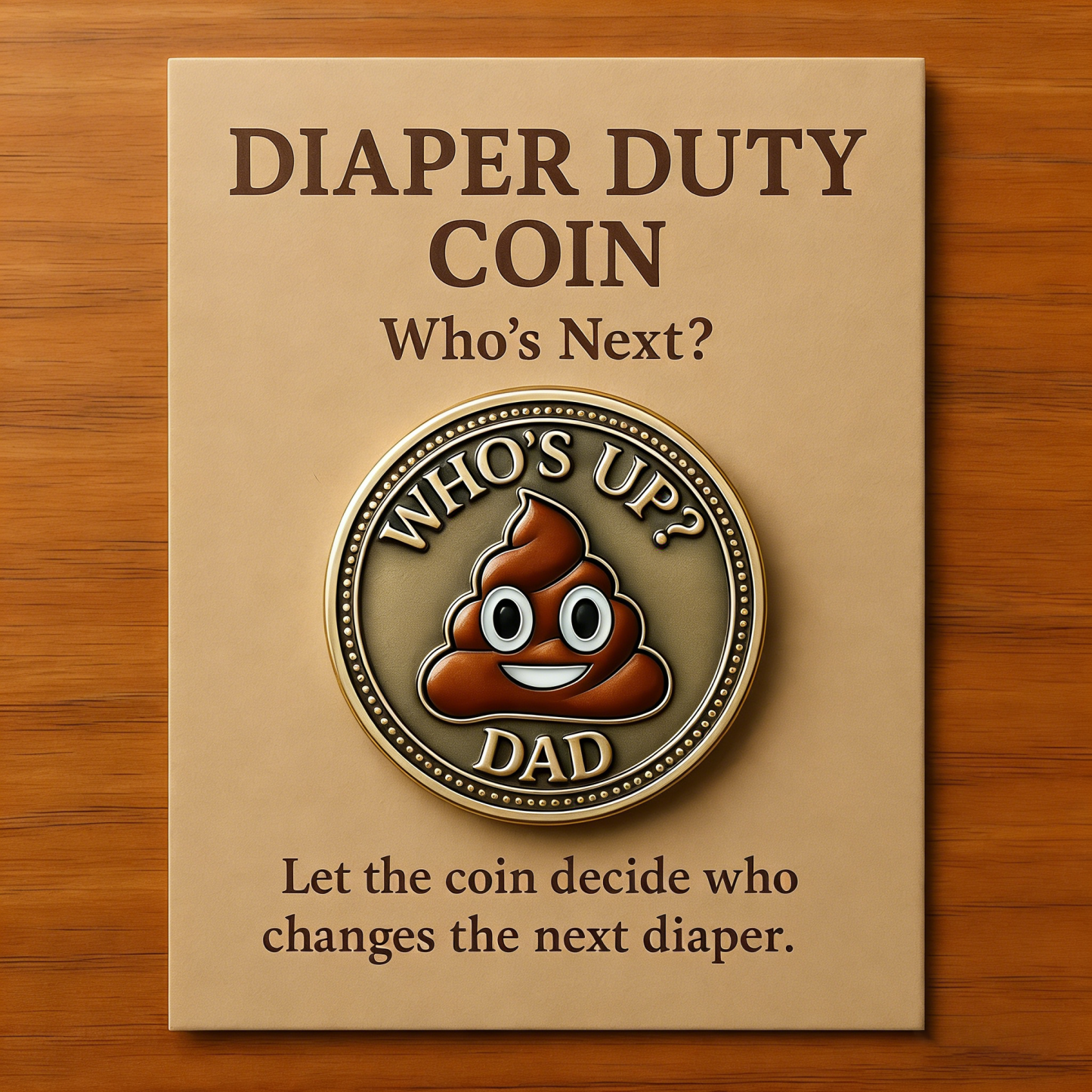 Diaper Duty Coin – “Who’s Up?”
