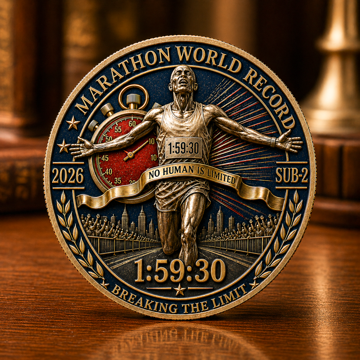 2026 Marathon World Record Sub-2 Commemorative Coin 🏅