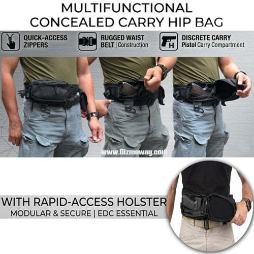 🔫🎒Multifunctional Concealed Carry Hip Bag with Rapid-Access Holster