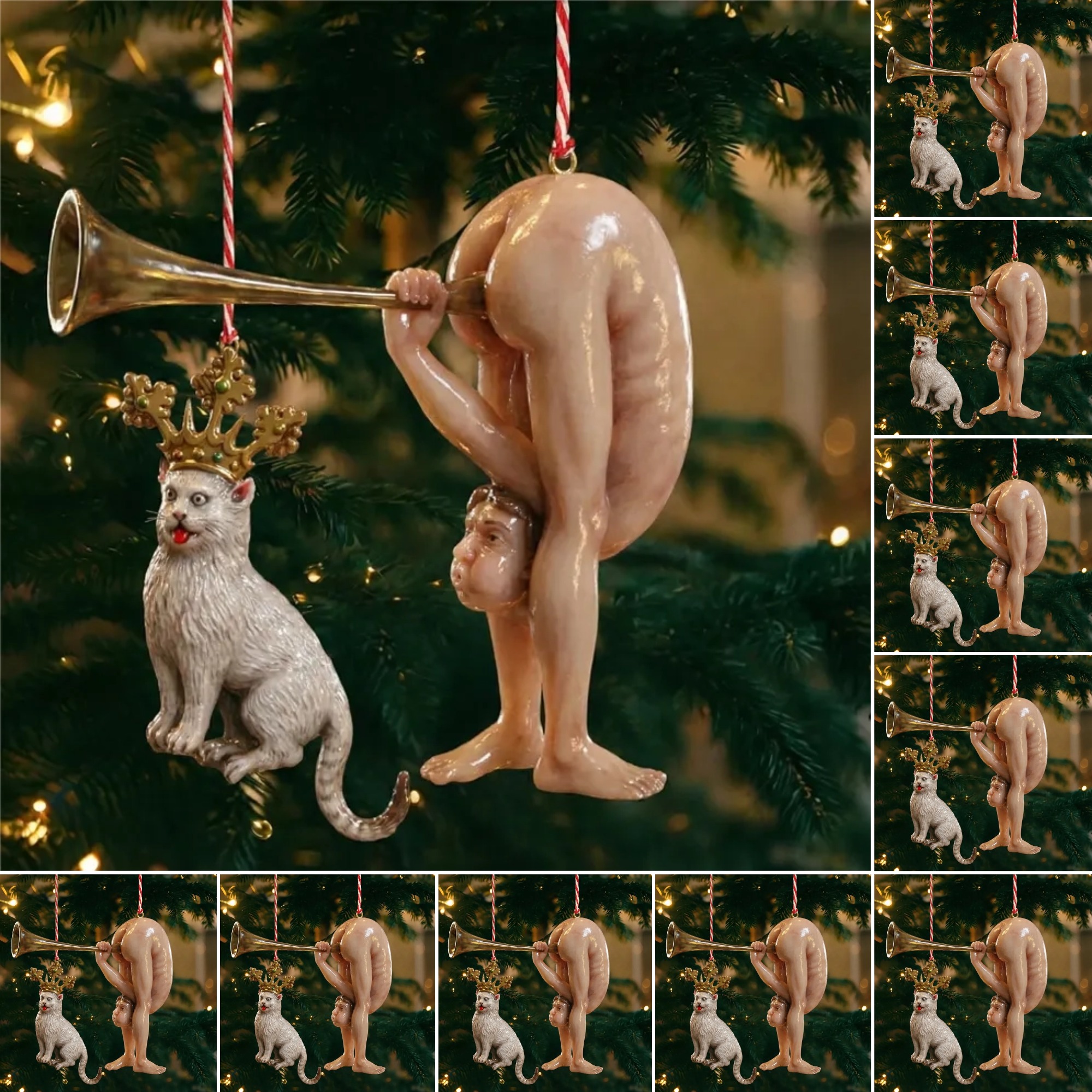 🔥 Black Friday 50% OFF --Limited-time offer: Buy 1 Get 1 Free-Funny Medieval Grotesque Ornament