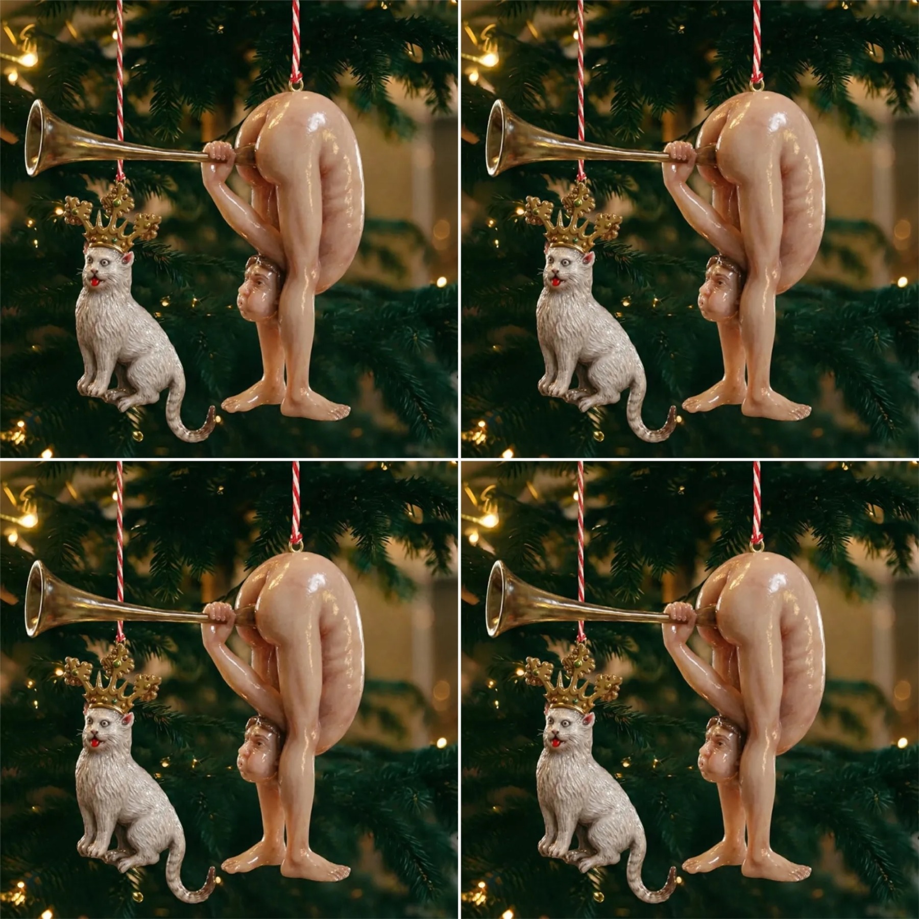 🔥 Black Friday 50% OFF --Limited-time offer: Buy 1 Get 1 Free-Funny Medieval Grotesque Ornament