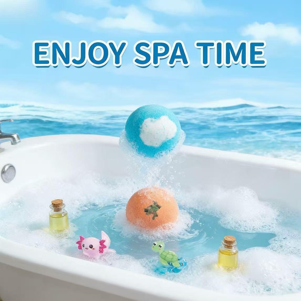 🛁🐣Bath Bombs For Kids – 12 Pack With Surprise Toys Inside, Easter Basket Stuffers