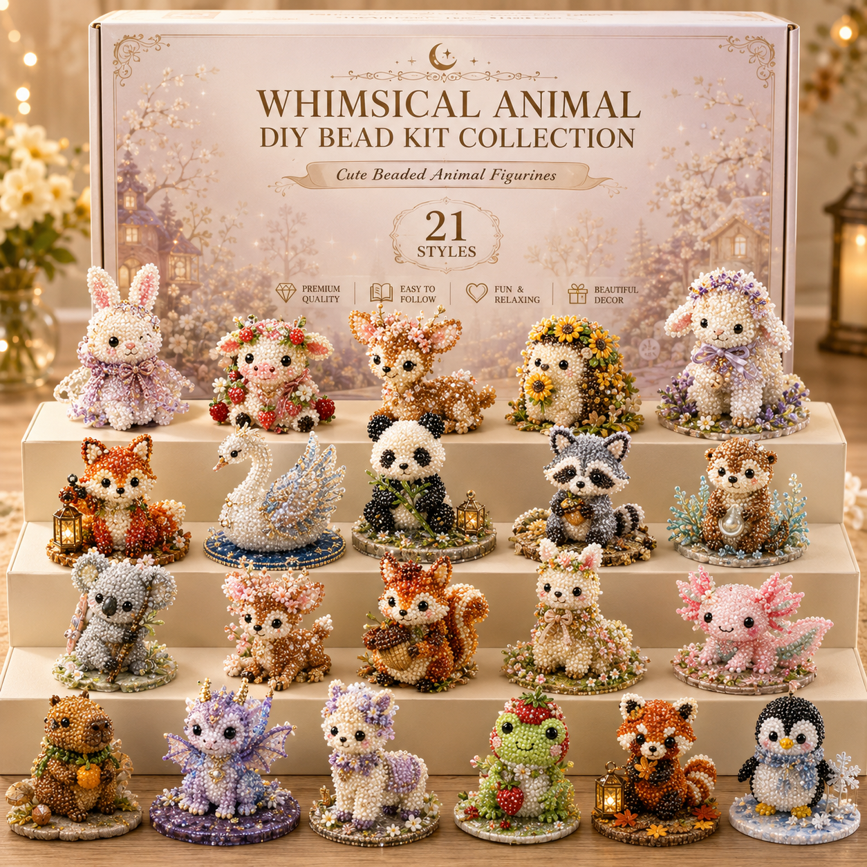🎁Cute Beaded Animal DIY Kits