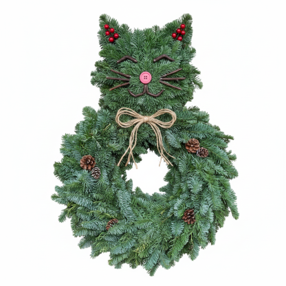Purrfect Catmas Wreath