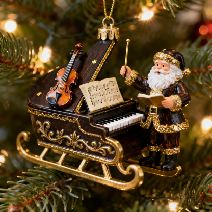 Santa's Fantasy Sleigh Ornament Collection