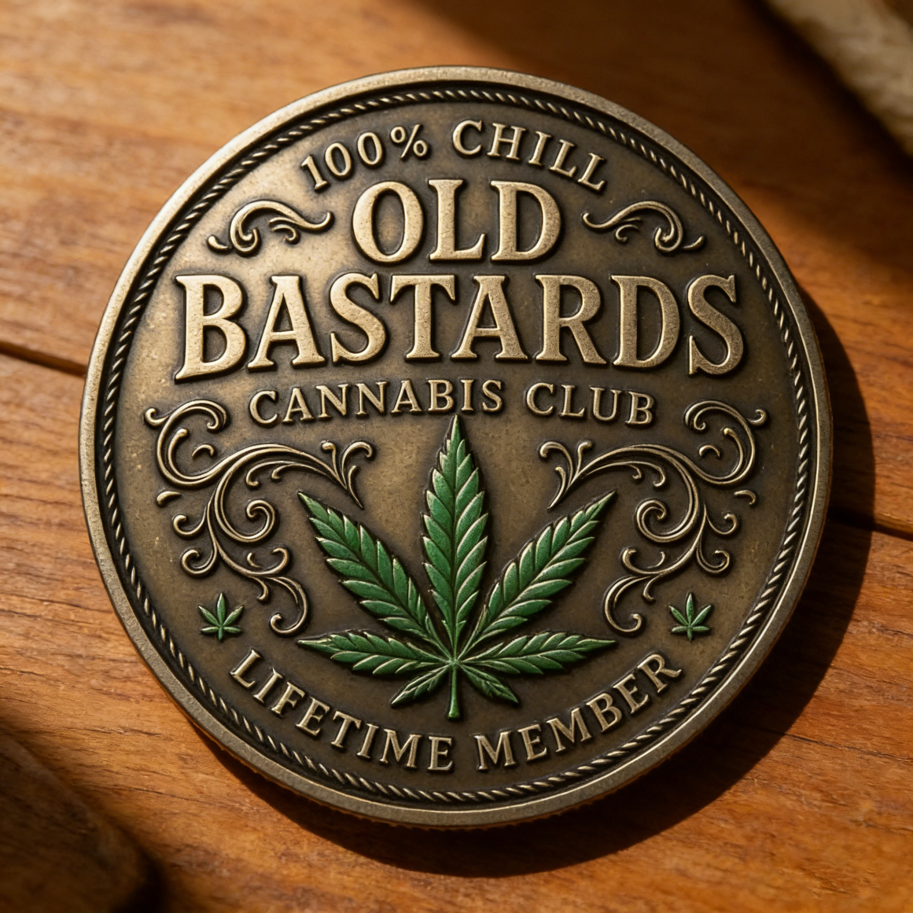 Old Bastards Cannabis Club: Lifetime Member Commemorative Coin