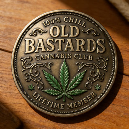 Old Bastards Cannabis Club: Lifetime Member Commemorative Coin