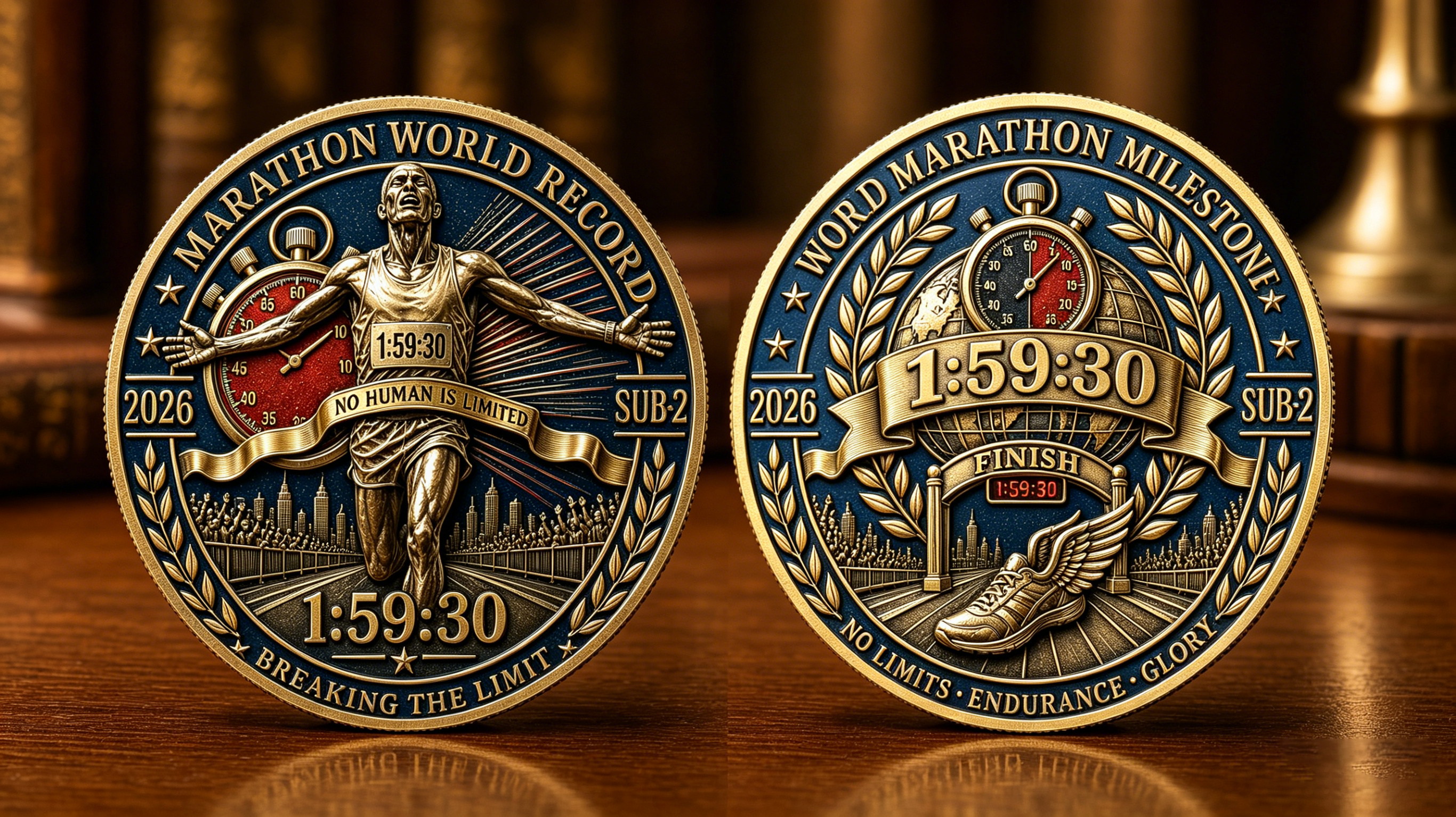 2026 Marathon World Record Sub-2 Commemorative Coin 🏅