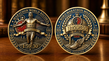 2026 Marathon World Record Sub-2 Commemorative Coin 🏅