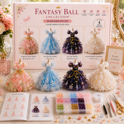 🌸 Magical Dress Worlds™ — 3D Beaded DIY Collection