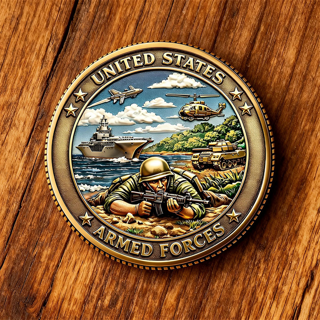 Veteran Service Vietnam Coin