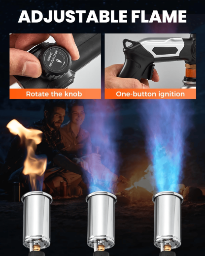 💥 Powerful Propane Torch – 2732°F High Temp, Instant Ignition for Grilling!
