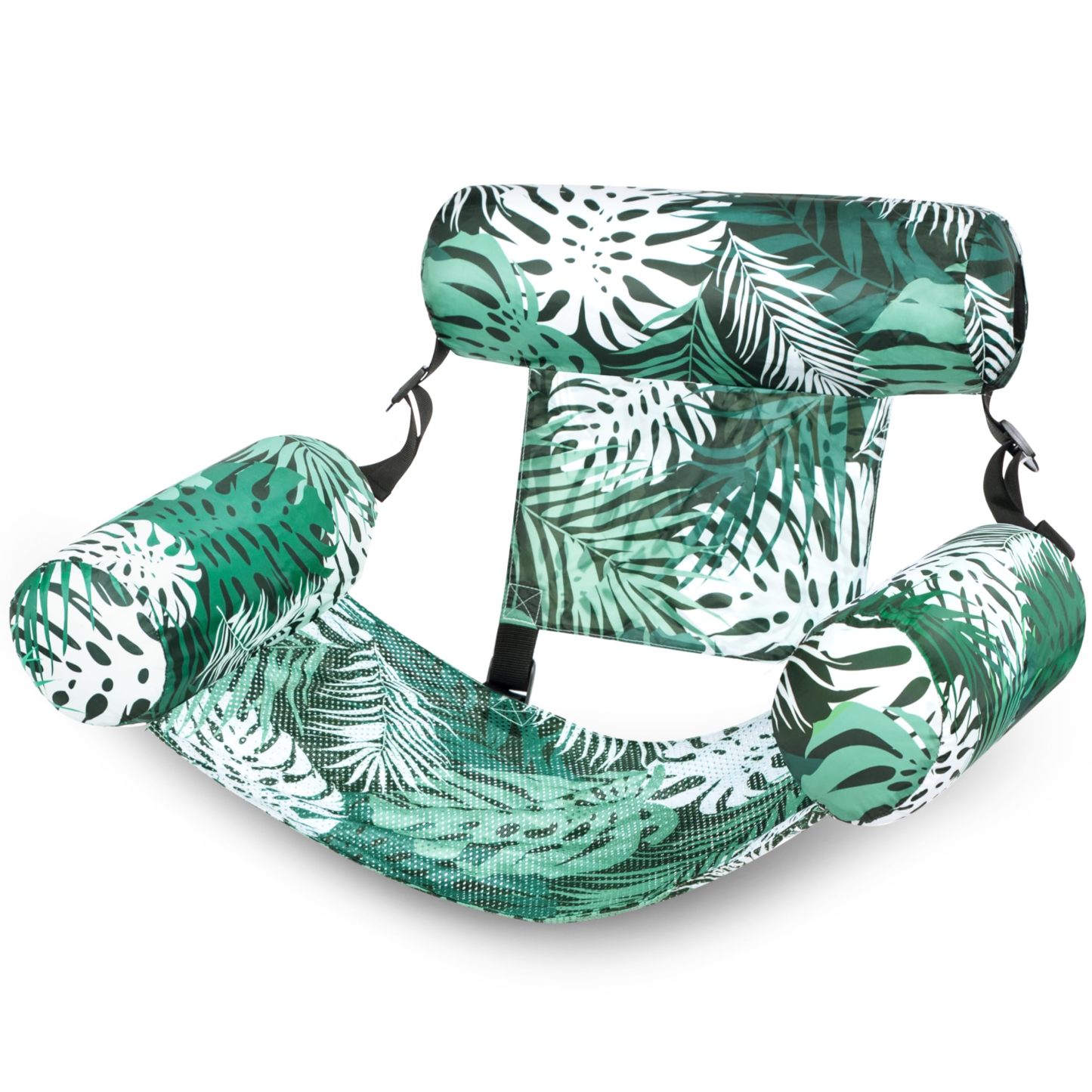 Adjustable Fabric-Covered Inflatable Pool Lounge Chair