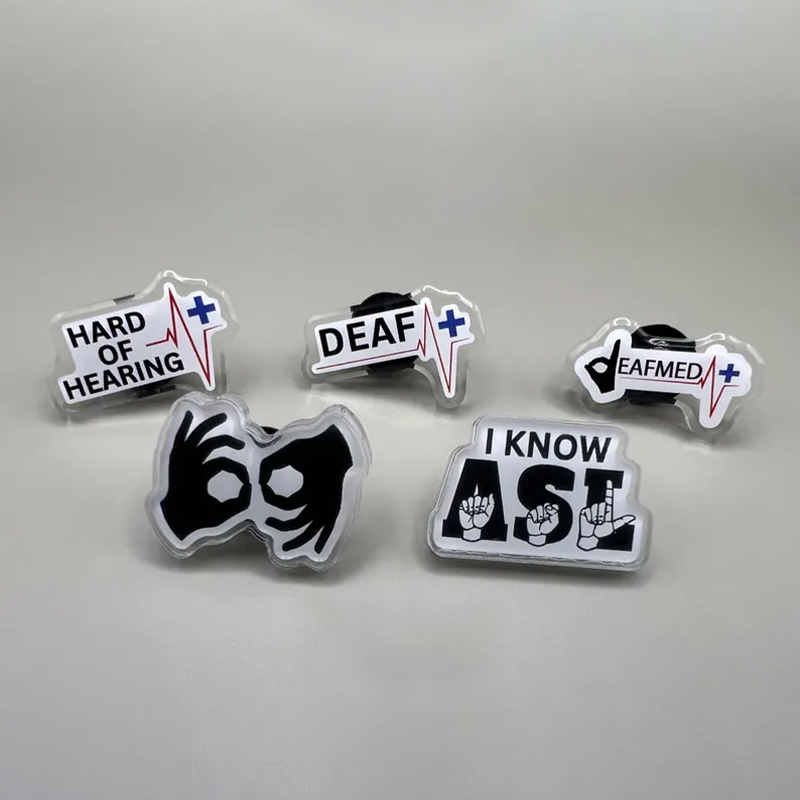 Deaf, Hard of Hearing, ASL & Interpreter Logo Lapel Pins 🤟