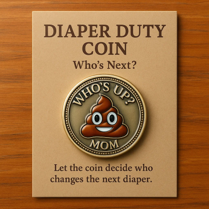 Diaper Duty Coin – “Who’s Up?”