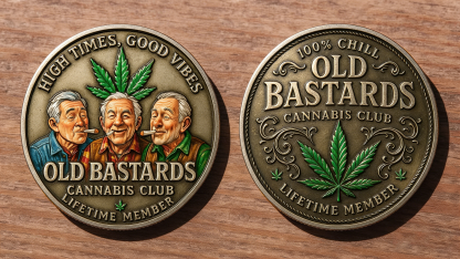 Old Bastards Cannabis Club: Lifetime Member Commemorative Coin