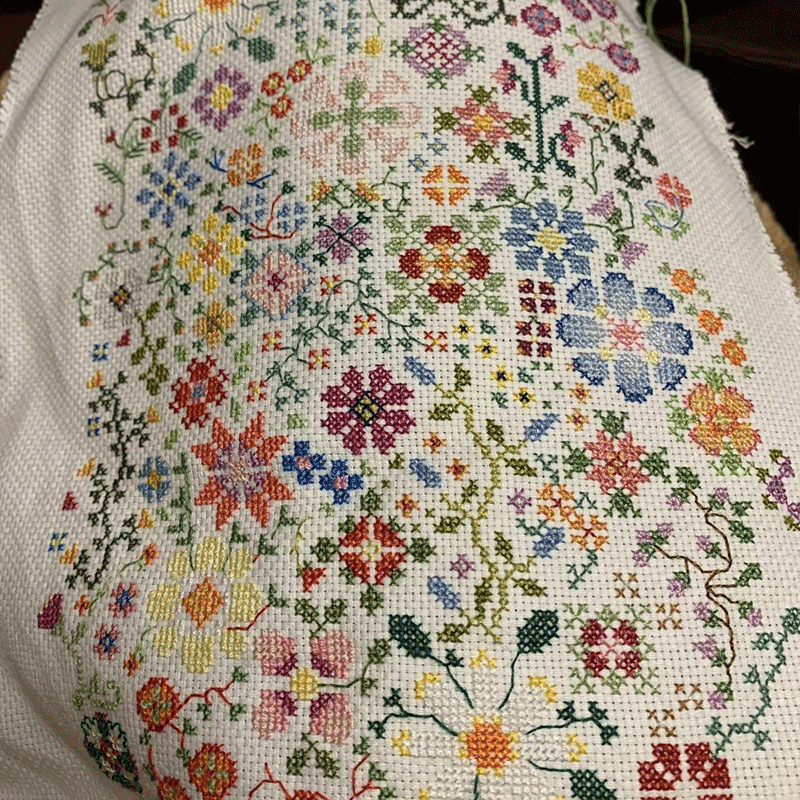 🌸"A Flower a Day" Cross Stitch Kit