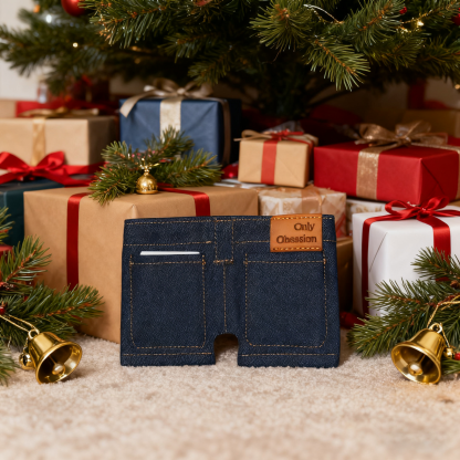 Handmade Denim Shorts Wallet