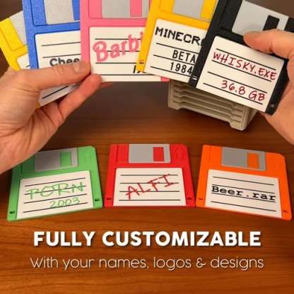 THE RETRO-TECH COASTER HOLDER💾