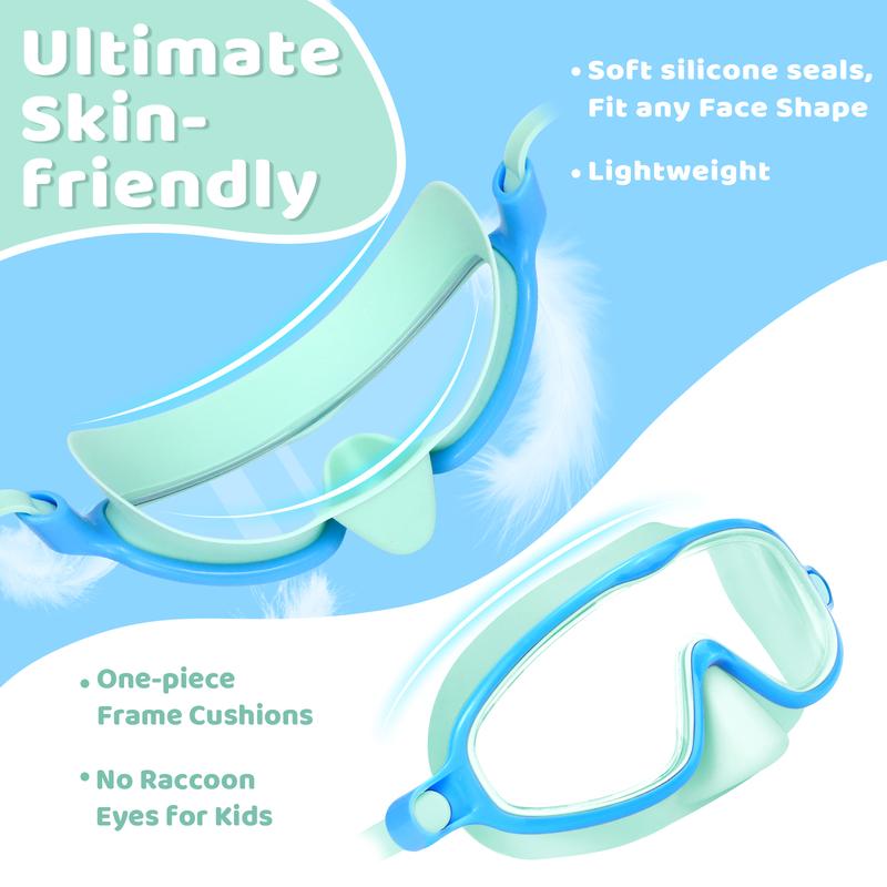 🏊‍♀️Last Day Buy 1 Get 1 Free🏊‍♀️-HD children's large frame waterproof and anti-fog swimming goggles🏊‍♀️