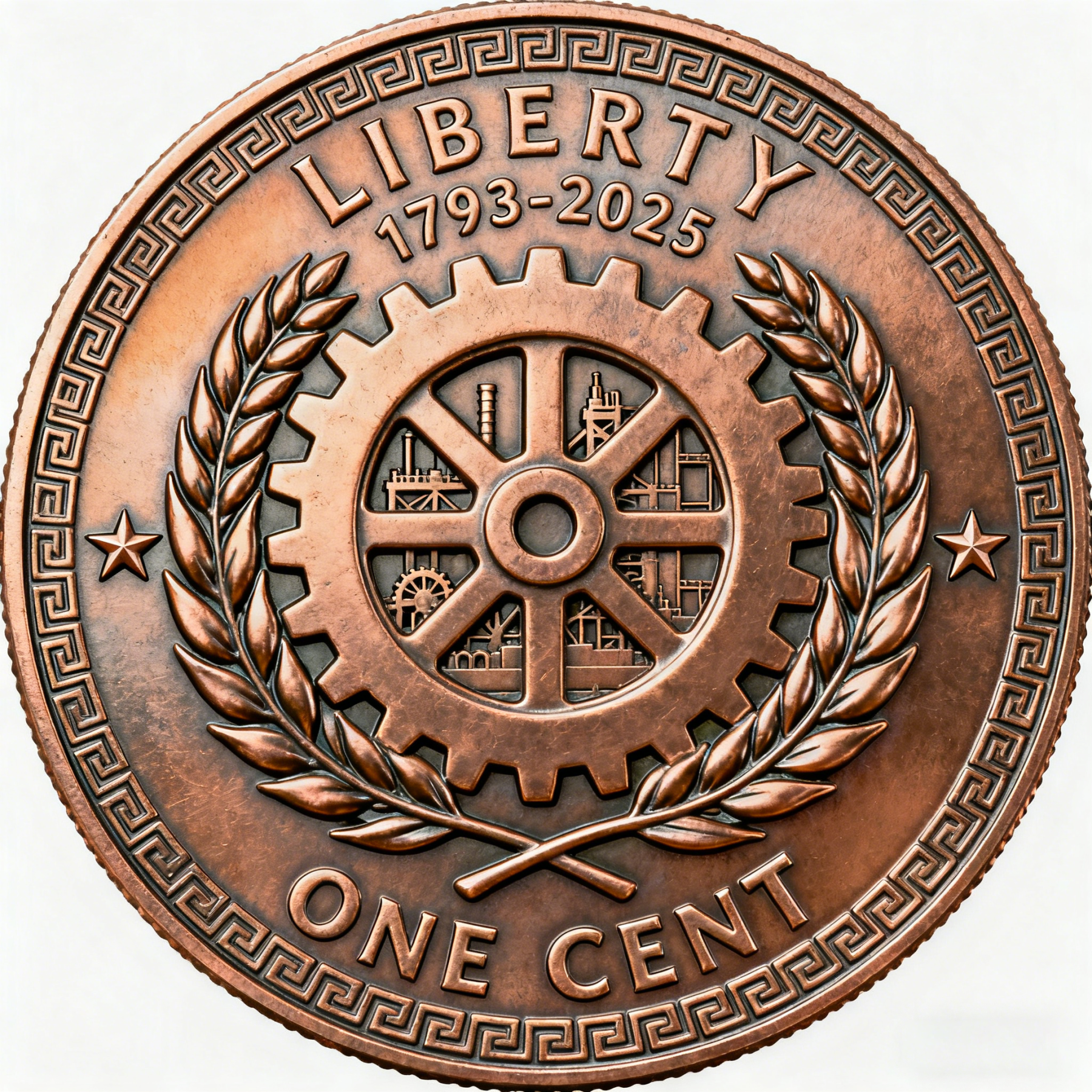 The Last Penny 🕰️: Lincoln Bicentennial Industrial Coin ⚙️